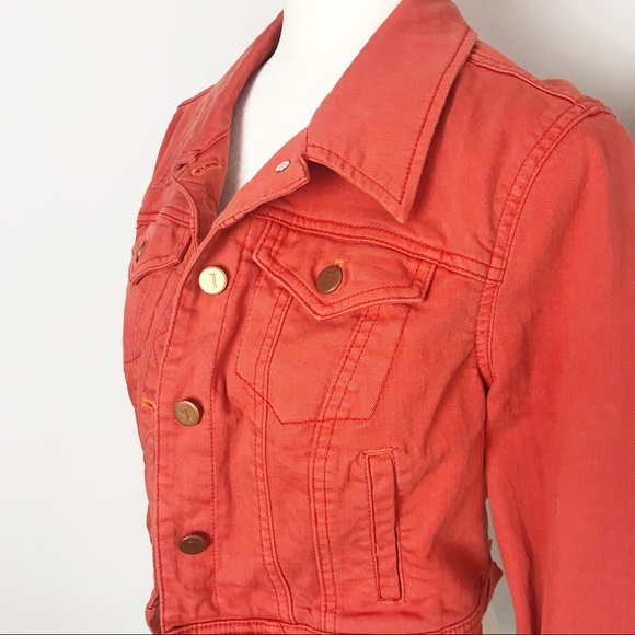 ANTHROPOLOGIE Pilcro Cropped Jean Denim Jacket - Picture 3 of 8